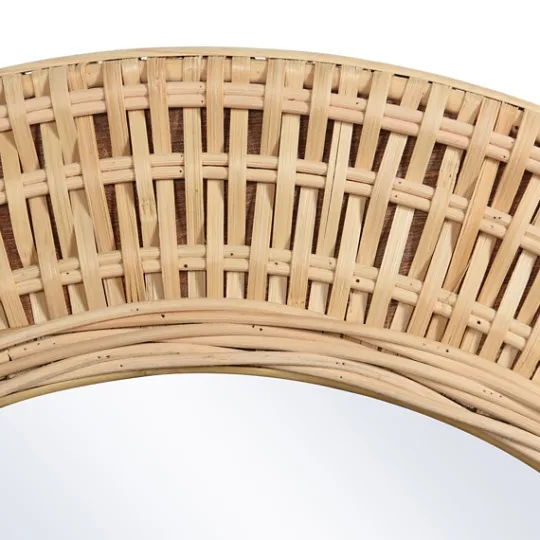 Kirkland's Home Bamboo Breeze Woven Wall Mirror- Decorative Mirrors