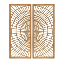 Kirkland's Home Bamboo Sunburst 2-Pc. Wall Panels- Wall Plaques