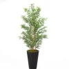 Kirkland's Home Bamboo Tree In Round Black Planter- Trees & Topiaries