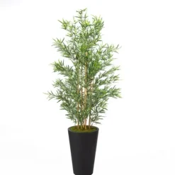 Kirkland's Home Bamboo Tree In Round Black Planter- Trees & Topiaries