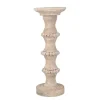Kirkland's Home Banded Bead Wood Candle Holder, 15 In.- Candle Holders