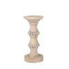 Kirkland's Home Banded Bead Wood Candle Holder, 11 In.- Candle Holders
