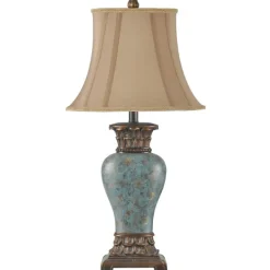 Kirkland's Home Barbados Blue Traditional Table Lamp- Table Lamps