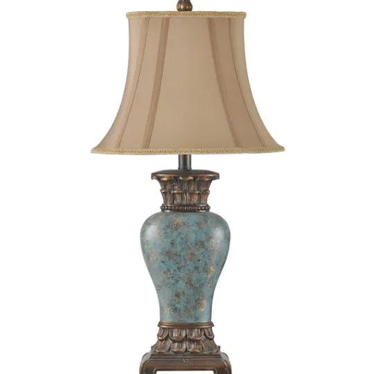 Kirkland's Home Barbados Blue Traditional Table Lamp- Table Lamps