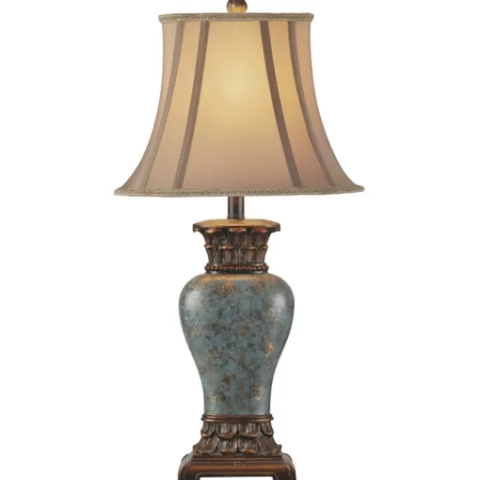 Kirkland's Home Barbados Blue Traditional Table Lamp- Table Lamps