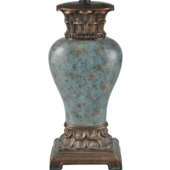 Kirkland's Home Barbados Blue Traditional Table Lamp- Table Lamps