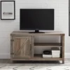 Kirkland's Home Barn Door Wash Tv Stand With Open Shelves- Tv Stands & Media Consoles