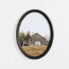 Kirkland's Home Barn Landscape Oval Framed Art Print- Framed Art
