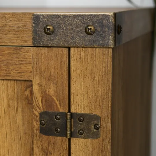 Kirkland's Home Barnwood Barn Doors Tv Stand- Tv Stands & Media Consoles