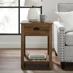 Kirkland's Home Barnwood Country Accent Table- Accent & End Tables