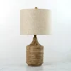 Kirkland's Home Barrett Ribbed Wood Table Lamp- Table Lamps