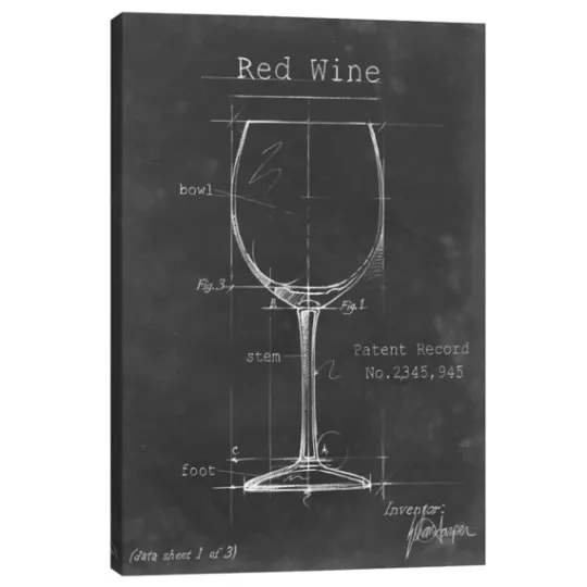 Kirkland's Home Barware Blueprint Iii Canvas Art Print, 18X26 In.- Wall Quotes & Signs