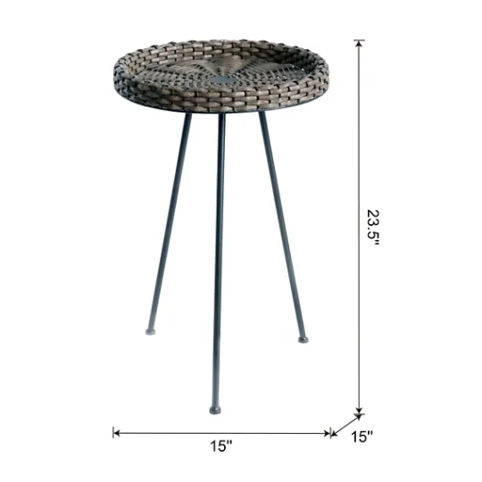 Kirkland's Home Base Wicker End Table- Accent & End Tables