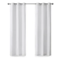 Kirkland's Home Basketweave Curtain Panel Set, 84 In- Curtains & Drapes