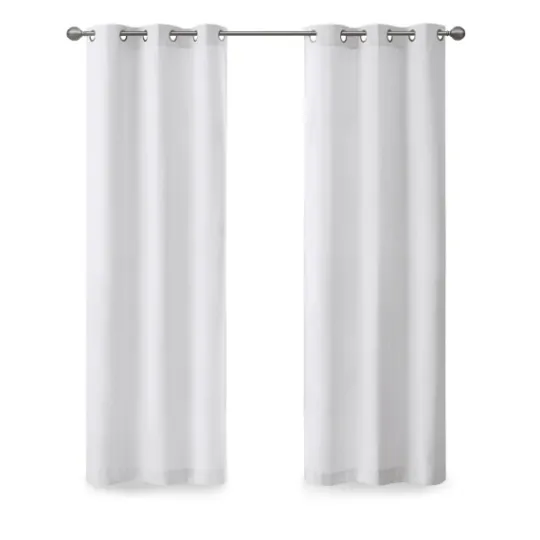Kirkland's Home Basketweave Curtain Panel Set, 84 In- Curtains & Drapes