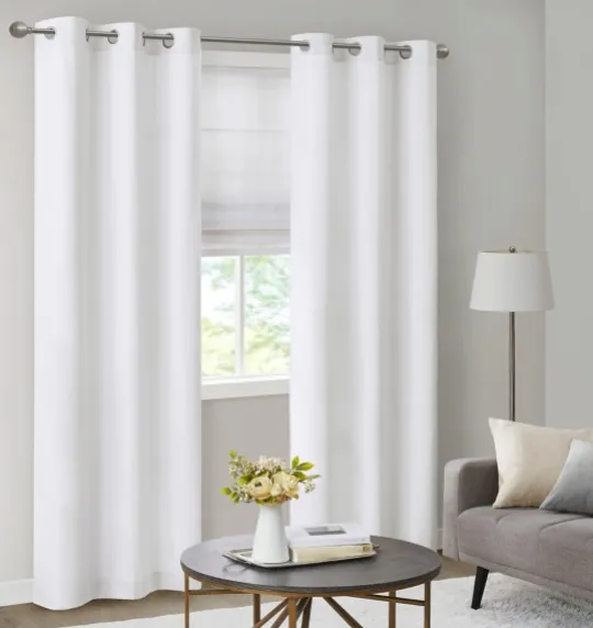Kirkland's Home Basketweave Curtain Panel Set, 84 In- Curtains & Drapes