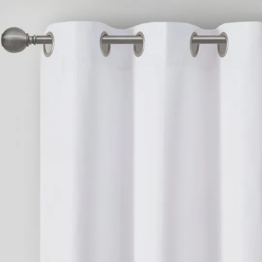 Kirkland's Home Basketweave Curtain Panel Set, 84 In- Curtains & Drapes