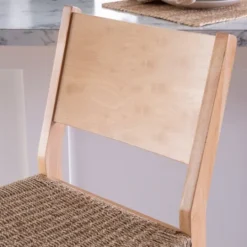 Kirkland's Home Basketweave Seat Counter Stools, Set Of 2- Bar Stools & Counter Height Stools