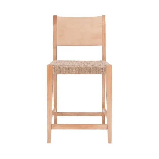 Kirkland's Home Basketweave Seat Counter Stools, Set Of 2- Bar Stools & Counter Height Stools