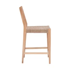 Kirkland's Home Basketweave Seat Counter Stools, Set Of 2- Bar Stools & Counter Height Stools