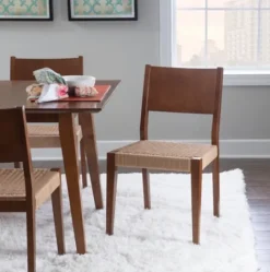 Kirkland's Home Basketweave Wood Dining Chairs, Set Of 2- Dining Chairs