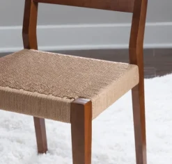 Kirkland's Home Basketweave Wood Dining Chairs, Set Of 2- Dining Chairs