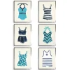 Kirkland's Home Bathing Suits I Framed Art Prints, Set Of 6- Framed Art