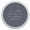 Kirkland's Home Be Kind Windowpane Round Framed Plaque- Wall Quotes & Signs