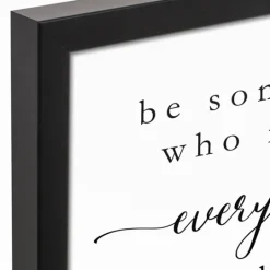 Kirkland's Home Be Somebody Framed Canvas Wall Plaque- Wall Quotes & Signs