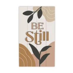 Kirkland's Home Be Still Wood Slat Wall Plaque- Wall Quotes & Signs