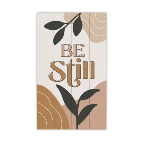 Kirkland's Home Be Still Wood Slat Wall Plaque- Wall Quotes & Signs