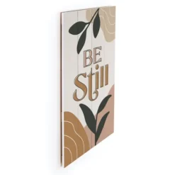 Kirkland's Home Be Still Wood Slat Wall Plaque- Wall Quotes & Signs