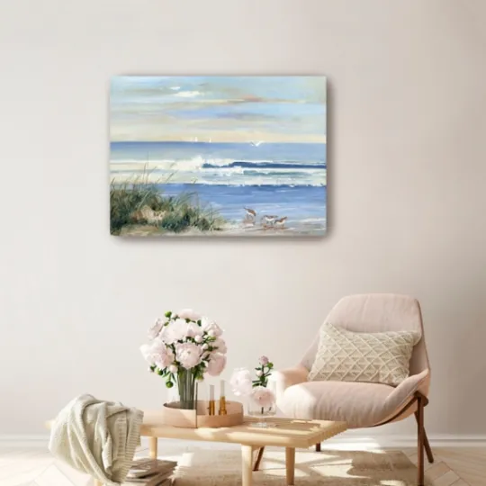 Kirkland's Home Beach Combers Coastal Canvas Wall Art- Canvas Art
