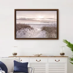 Kirkland's Home Beach Morning Blessing Framed Canvas Art Print- Framed Art