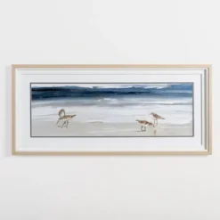 Kirkland's Home Beach Morning With Birds Framed Art Print- Framed Art