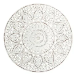 Kirkland's Home Beaded Floral Medallion Wall Plaque- Wall Plaques