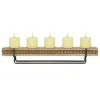 Kirkland's Home Beaded Wood And Metal Base Candle Holder- Candle Holders