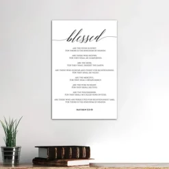 Kirkland's Home Beatitudes Matthew 5:3-10 Canvas Art Print- Wall Quotes & Signs