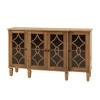 Kirkland's Home Becky Acorn Wood 4-Door Sideboard- Cabinets & Sideboards