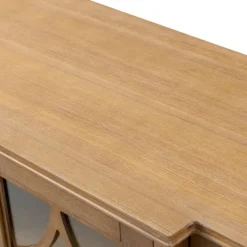 Kirkland's Home Becky Acorn Wood 4-Door Sideboard- Cabinets & Sideboards