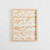 Kirkland's Home Beige And White Crinkle Paper Wall Plaque- Wall Plaques