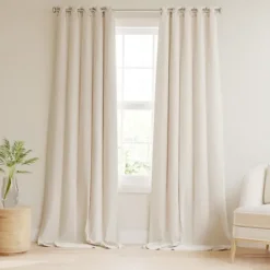 Kirkland's Home Beige Blackout Curtains, 84 In.- Curtains & Drapes