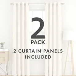 Kirkland's Home Beige Blackout Curtains, 84 In.- Curtains & Drapes