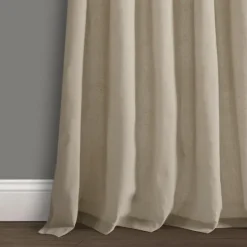Kirkland's Home Beige Burlap Knotted Curtain Panel Set, 108 In.- Curtains & Drapes