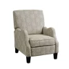 Kirkland's Home Beige Pattern Liam Push-Back Recliner- Accent Chairs
