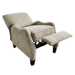 Kirkland's Home Beige Pattern Liam Push-Back Recliner- Accent Chairs