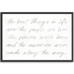 Kirkland's Home Best Things Framed Canvas Art Print, 38X26 In.- Wall Quotes & Signs