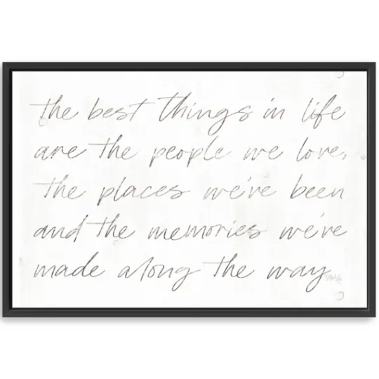 Kirkland's Home Best Things Framed Canvas Art Print, 38X26 In.- Wall Quotes & Signs