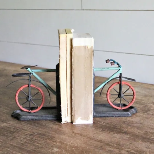 Kirkland's Home Bike Book Ends, Set Of 2- Decorative Accents