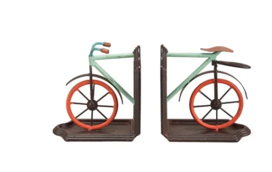 Kirkland's Home Bike Book Ends, Set Of 2- Decorative Accents